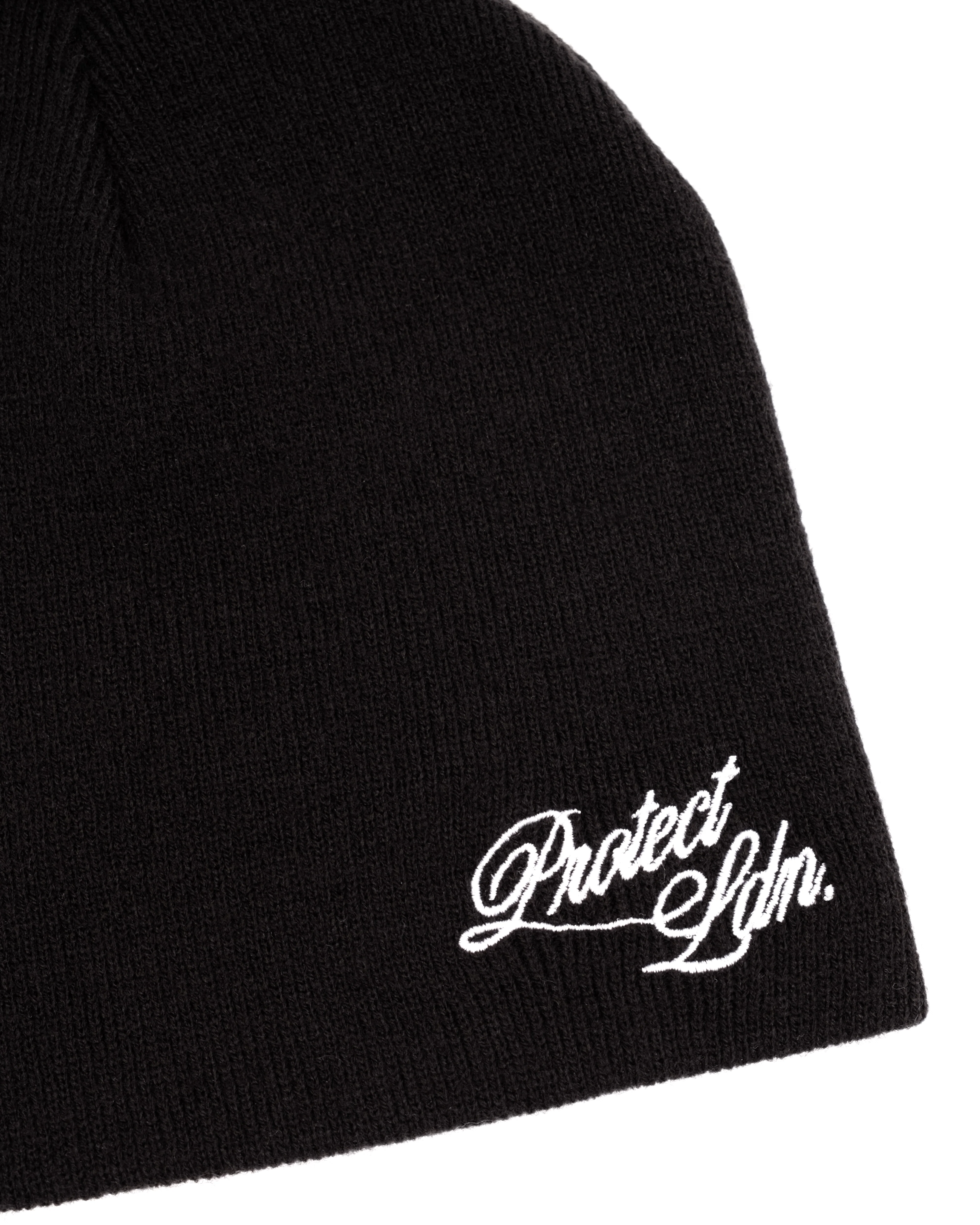 BLACK SCRIPT BEANIE - Image 4