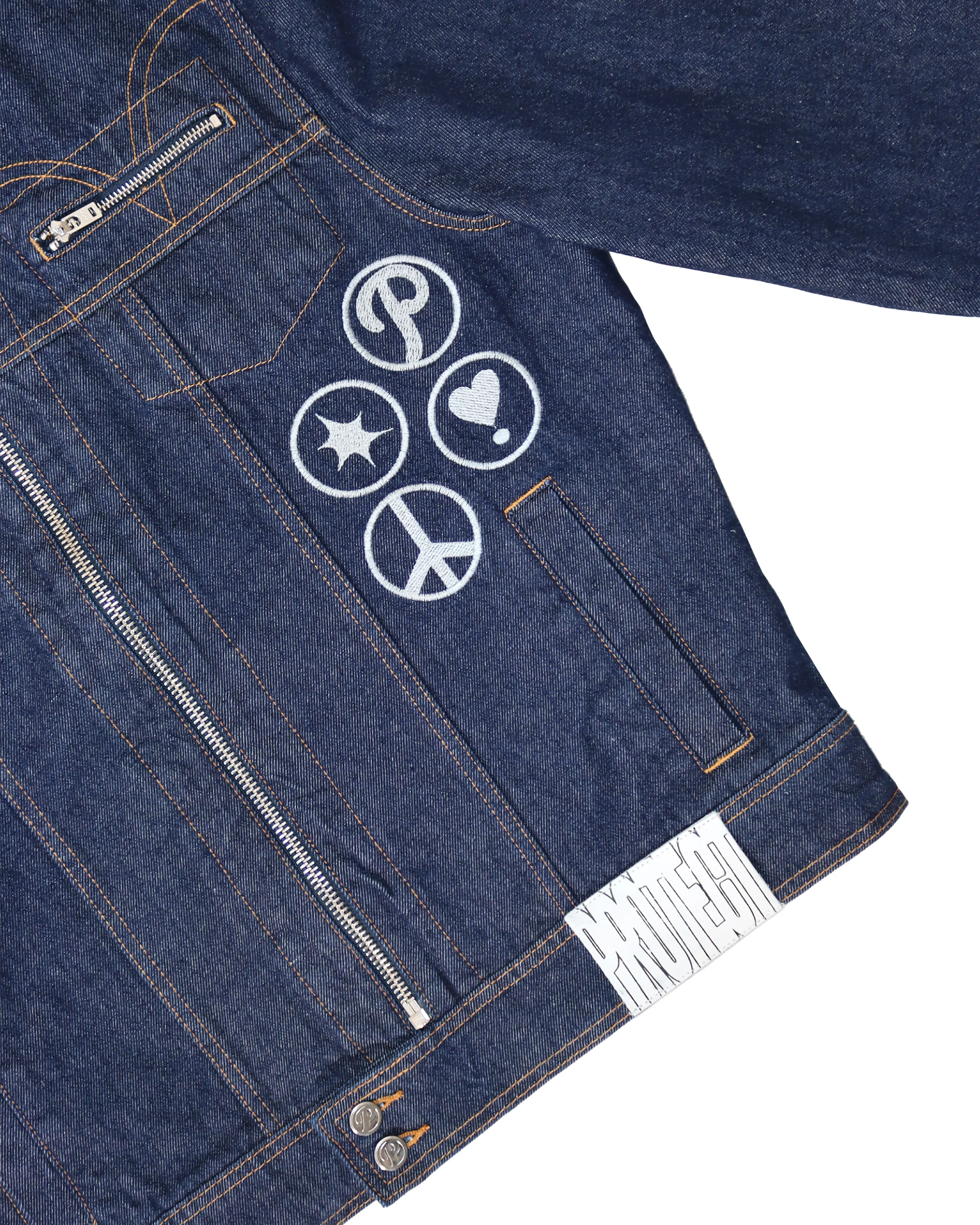Chief Denim Jacket Indigo - Image 5