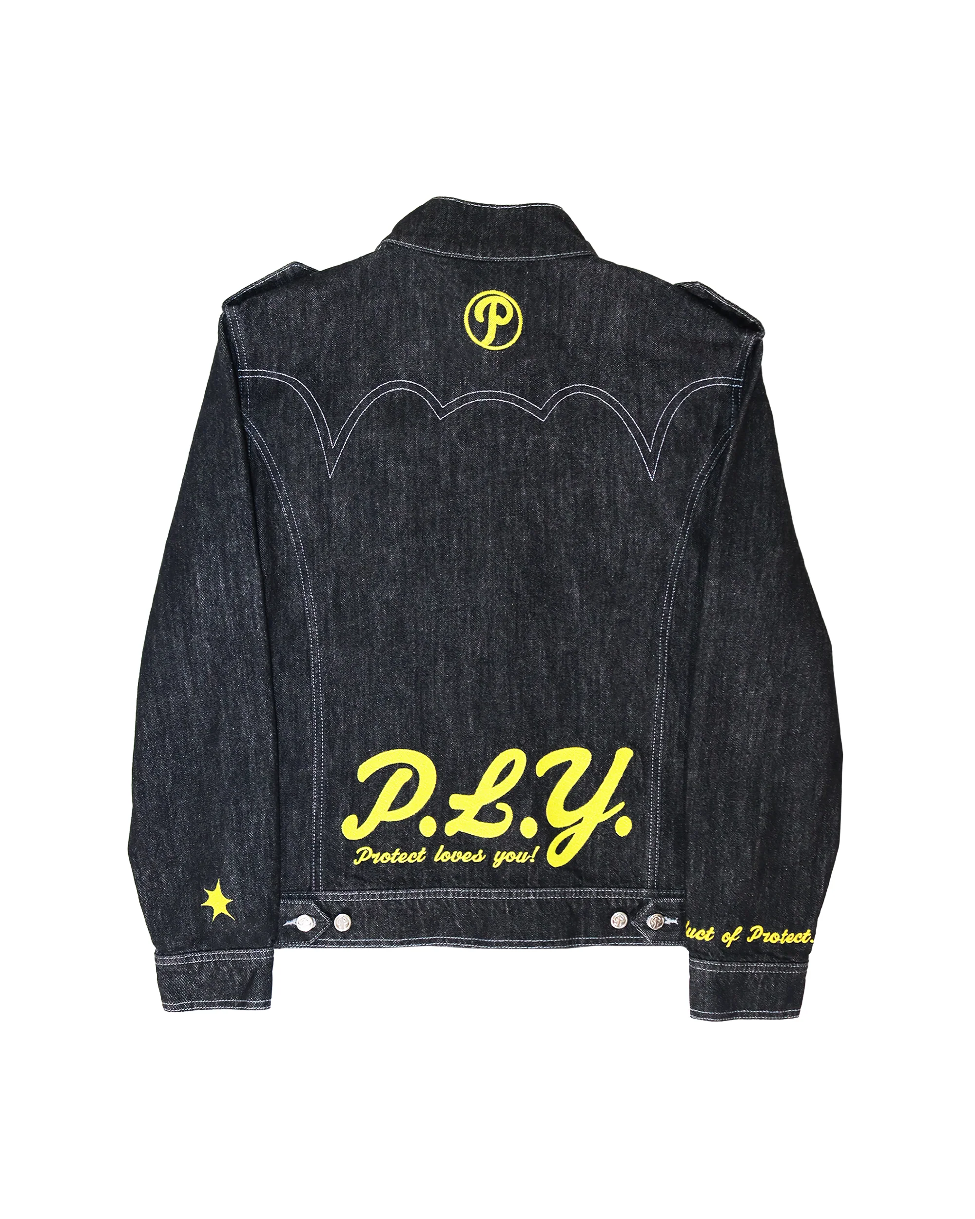 Chief Denim Jacket Black - Image 3