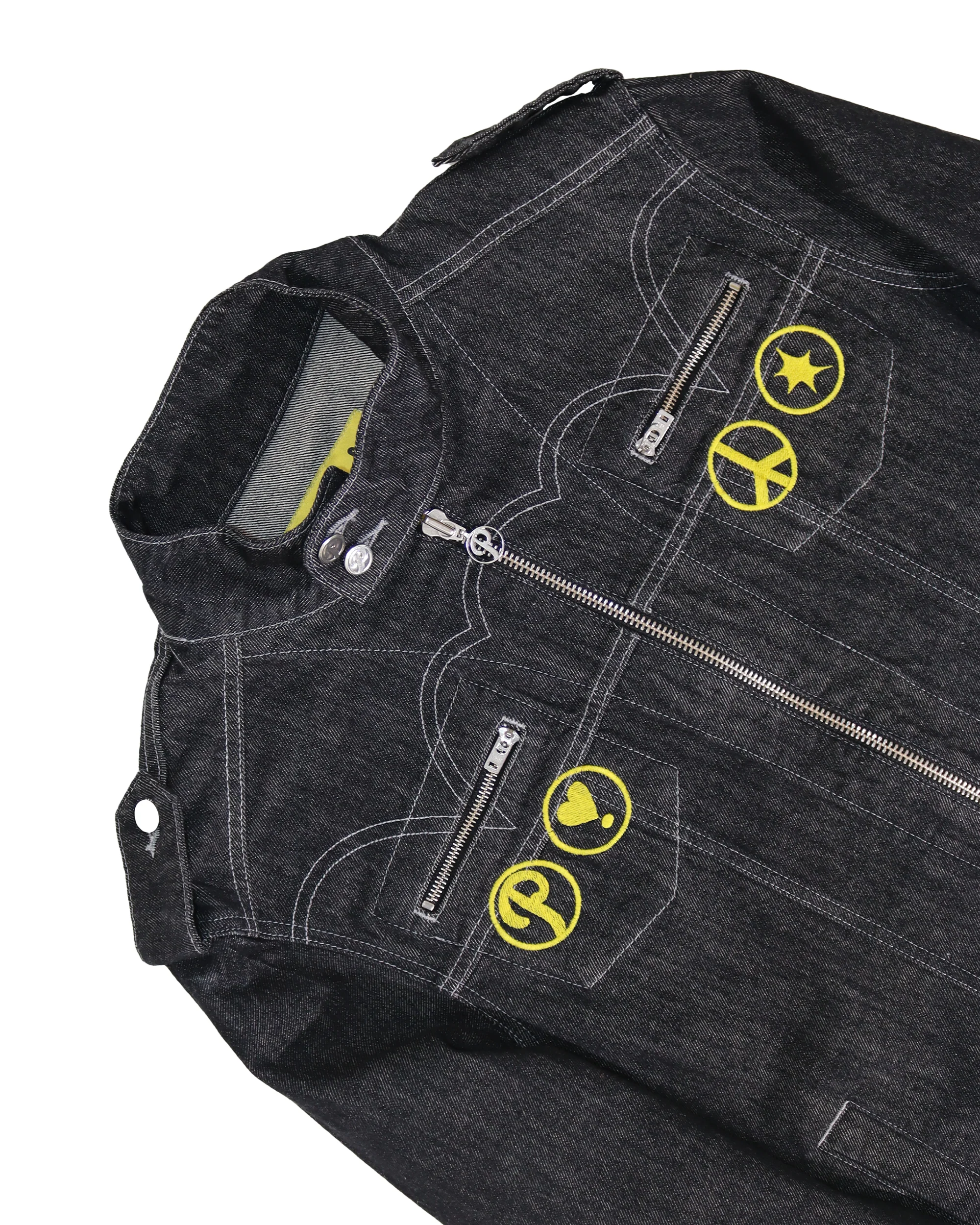Chief Denim Jacket Black - Image 7