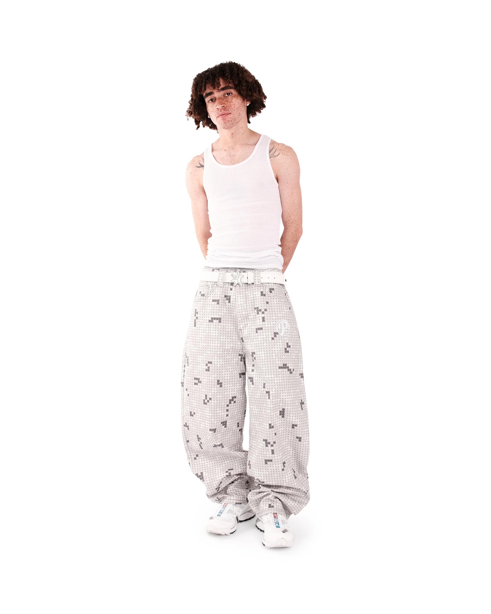 GREY DOT BONKERS DENIM - Image 3