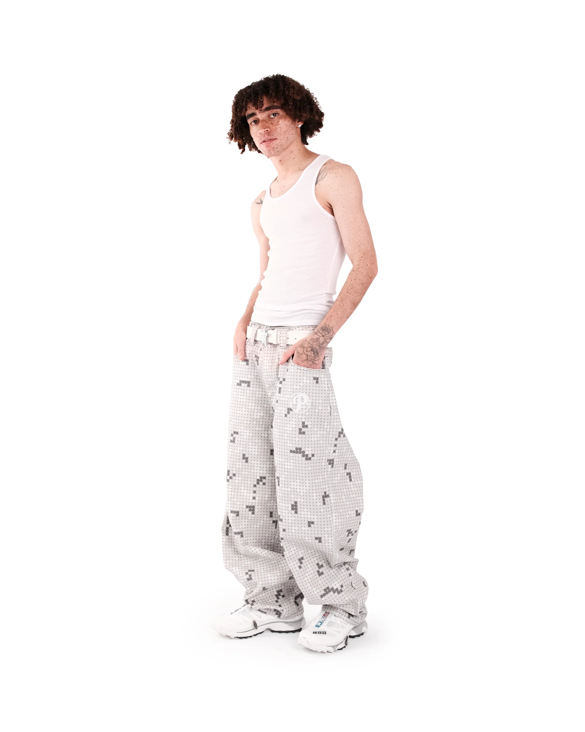 GREY DOT BONKERS DENIM - Image 5