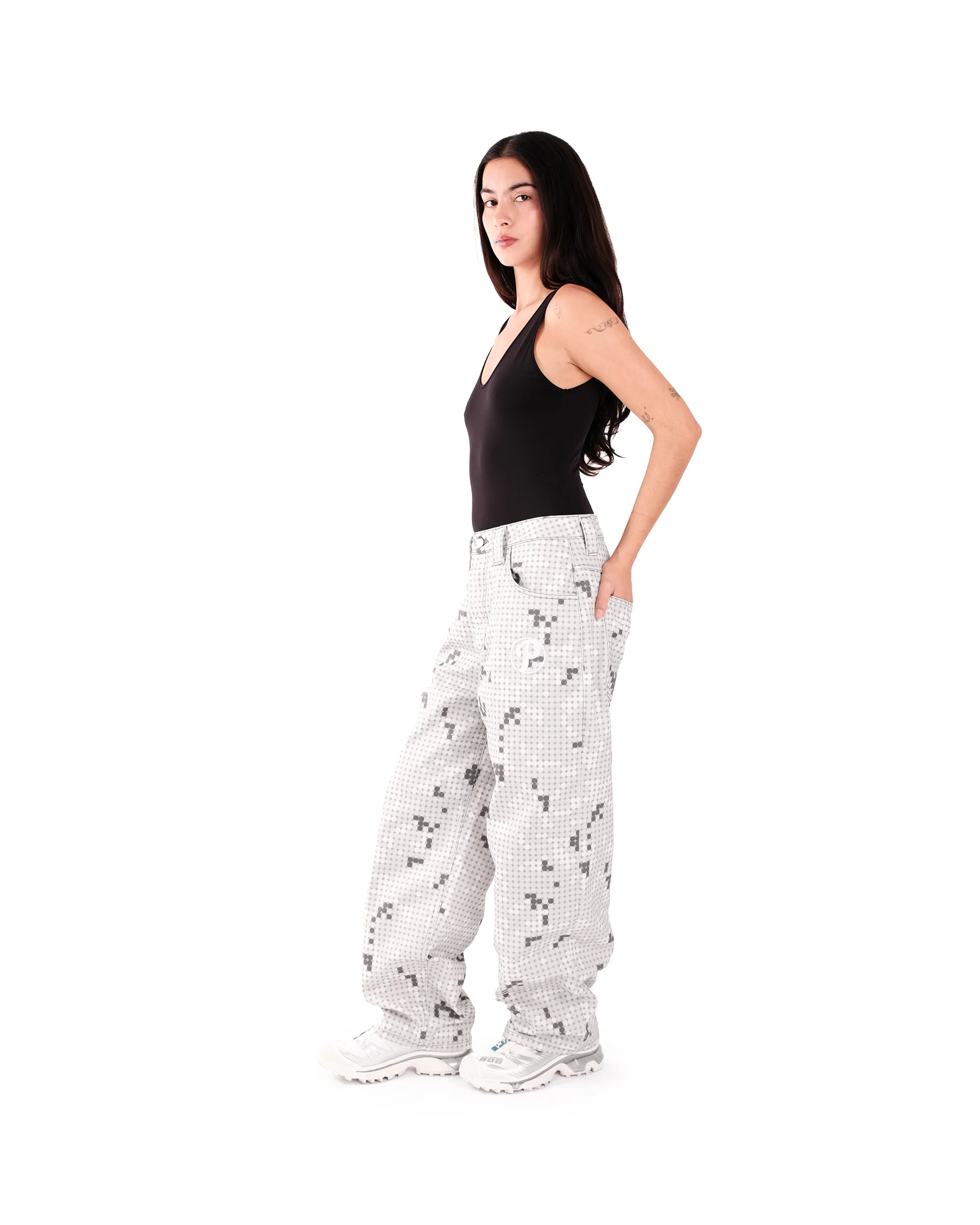 GREY DOT BONKERS DENIM - Image 6